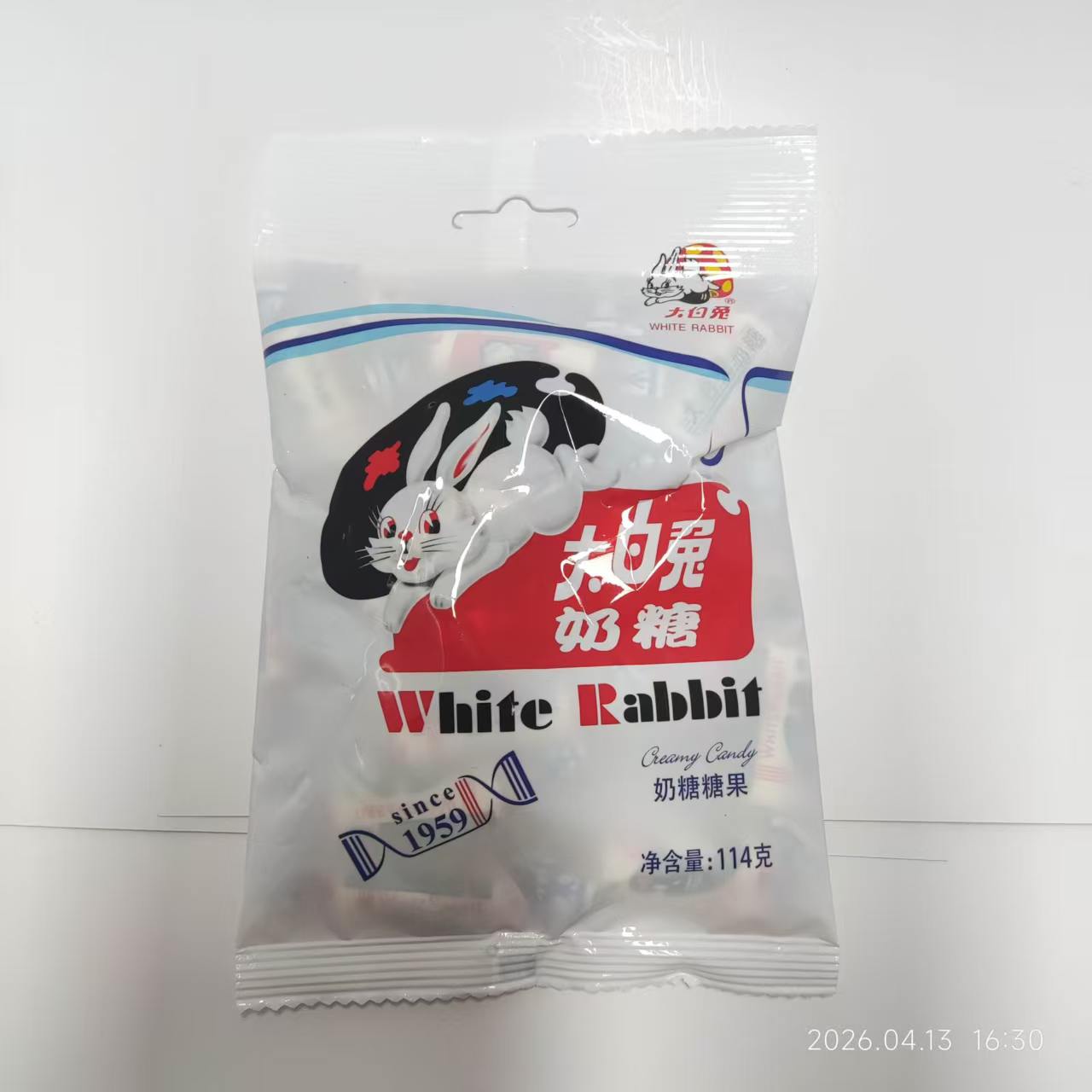 114g大白兔奶糖*涨
